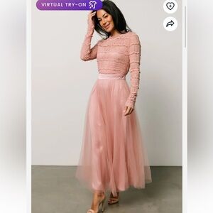 Baltic Born Elegant Pink Maxi Dress